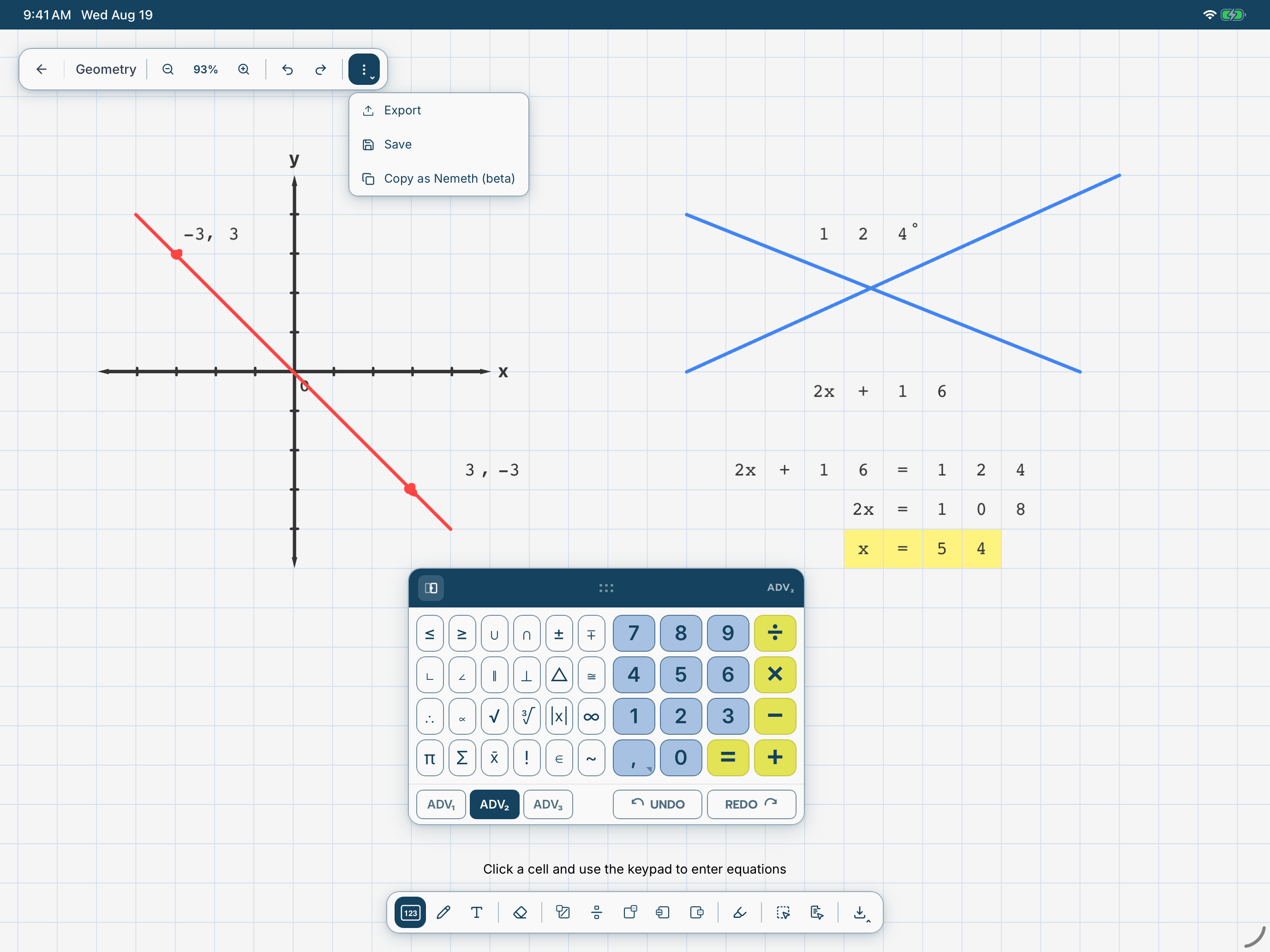 Modmath: Math Graph Paper screenshot 4