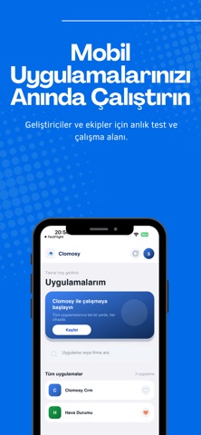 Clomosy App iPhone screenshot 1