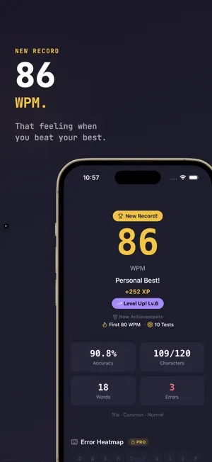 SwiftType - Typing Speed Test screenshot 2