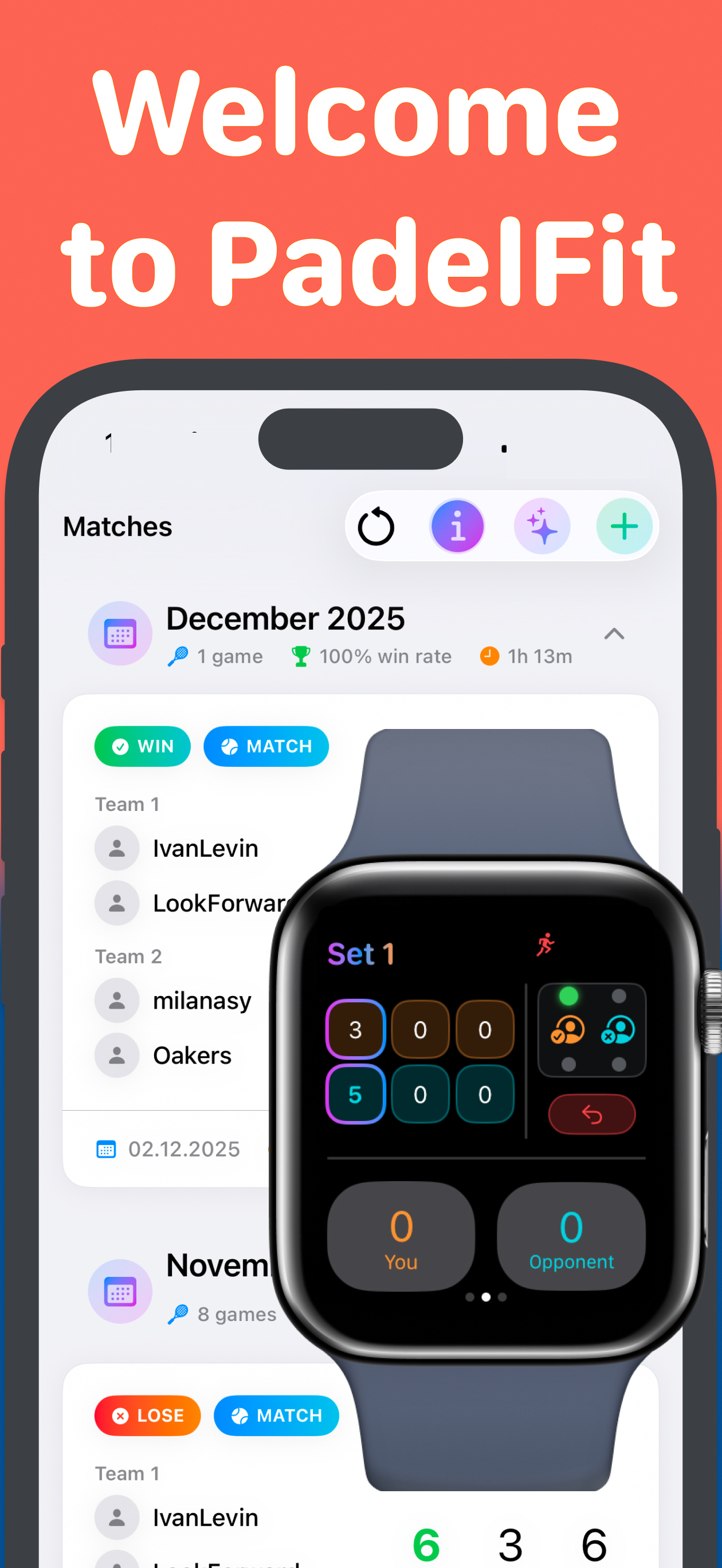Padel Fit Score Tracker