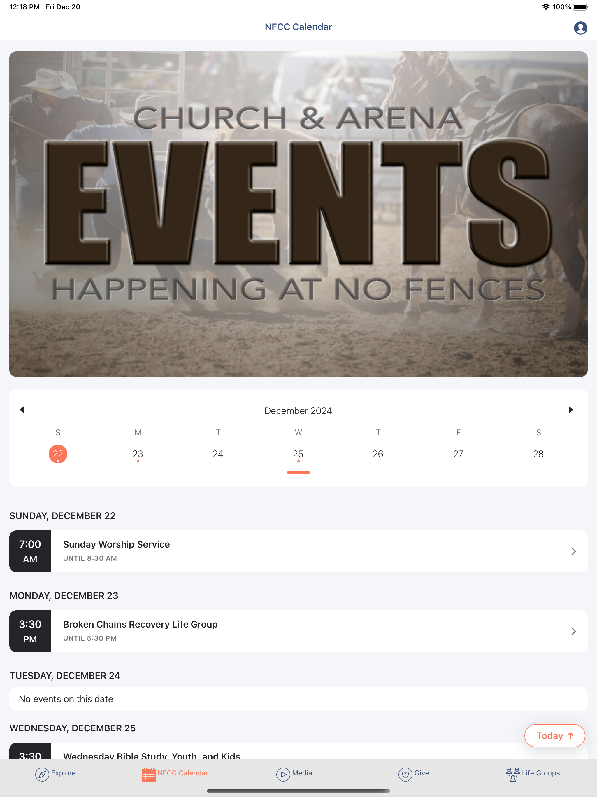 No Fences Cowboy Church App