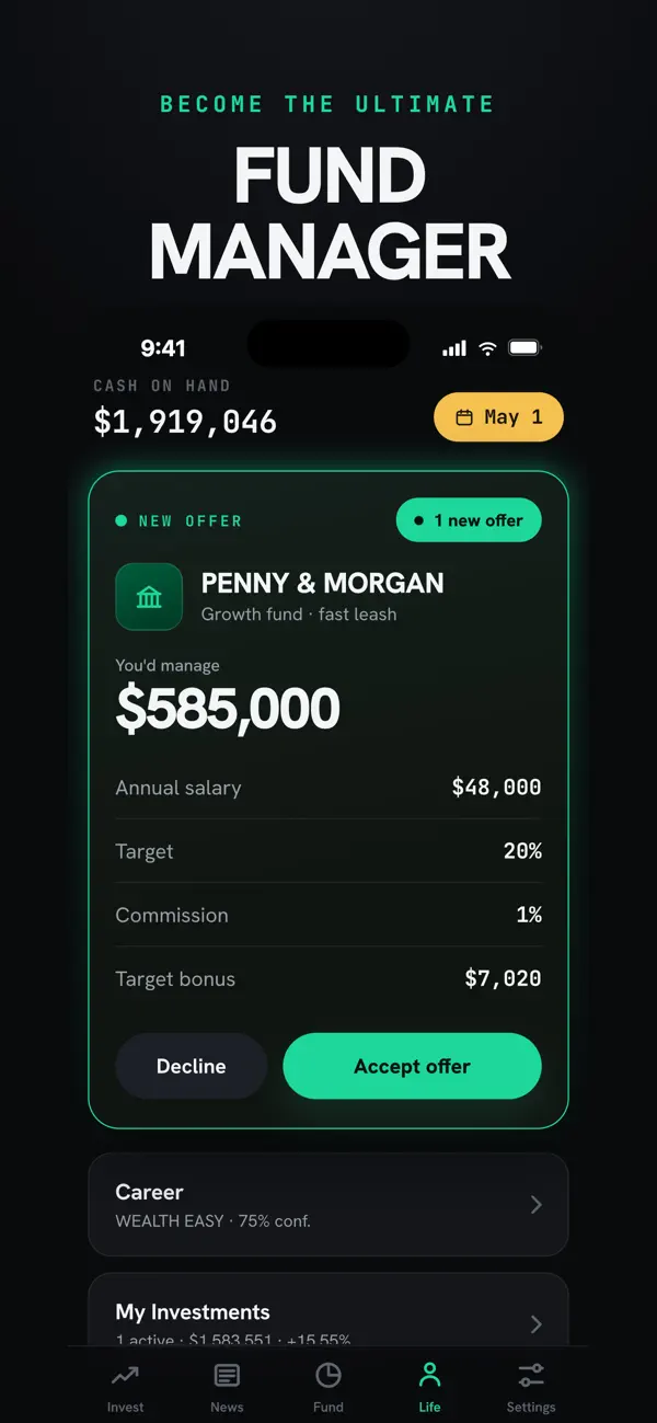 Screenshot #1 pour INVEST Stock Market Simulator