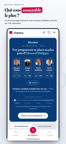Votons iPhone screenshot 2