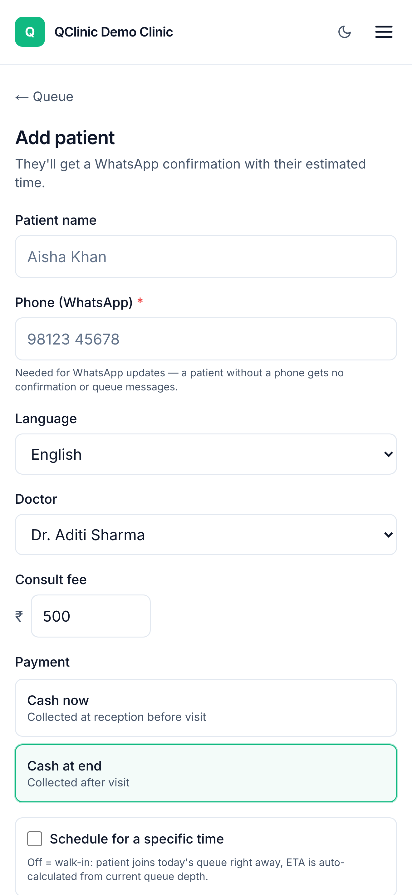 QClinic: Clinic Queue screenshot 3