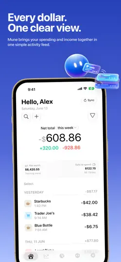 Screenshot von Mune - Private Finance AI auf dem iPhone 1