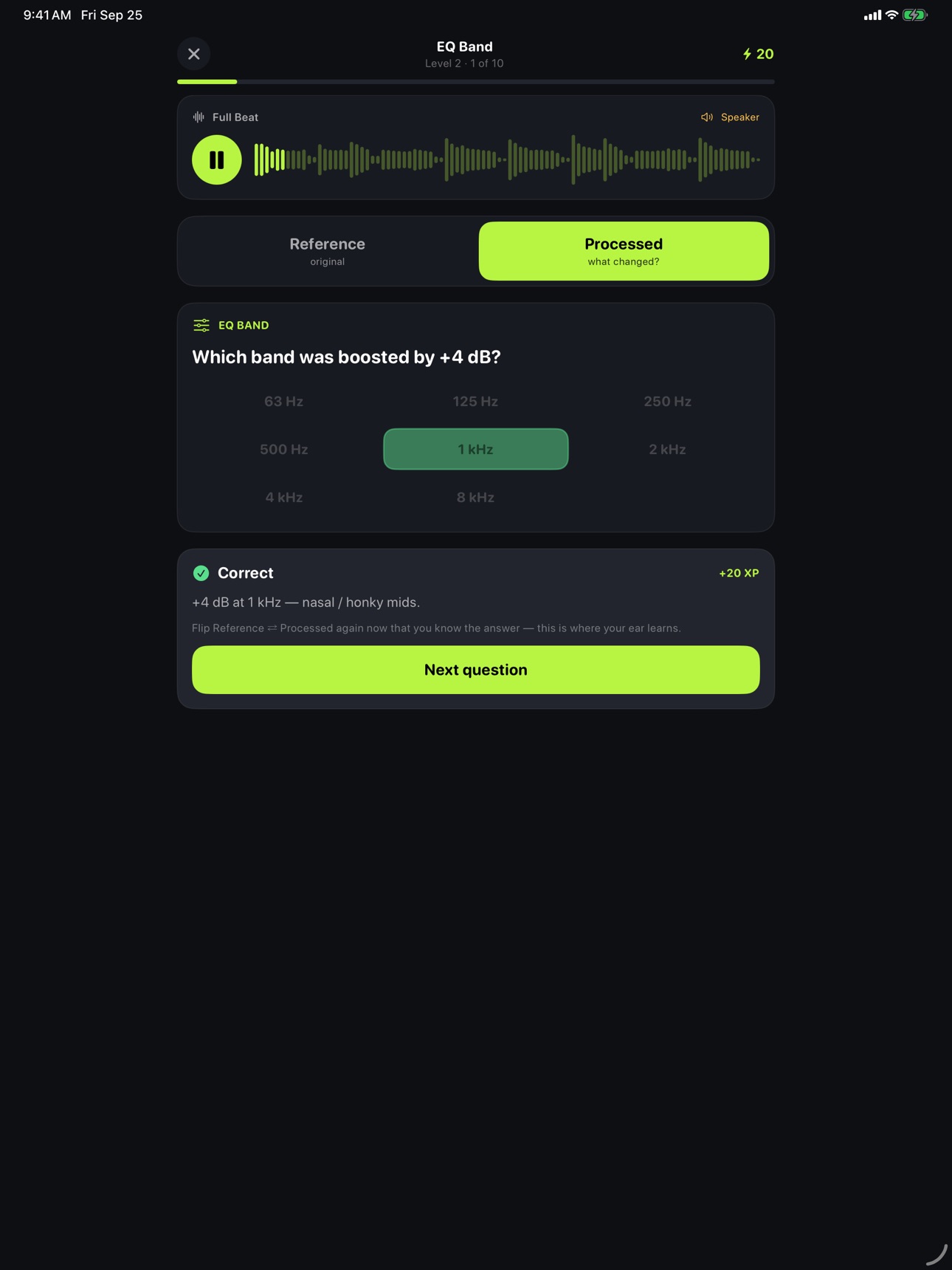 Screenshot 11 of MixEar: Ear Trainer for Mixing