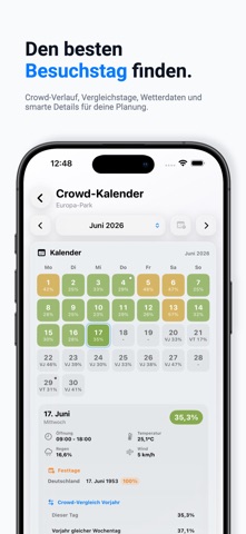 Wartezeiten.APP screenshot