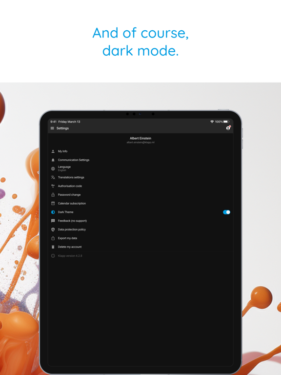 Klapp - School communication iPad screenshot
