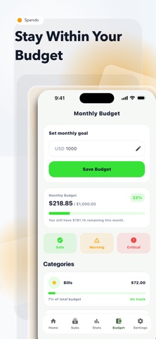 Spendo: Expense Tracker Screenshot 1 of 4