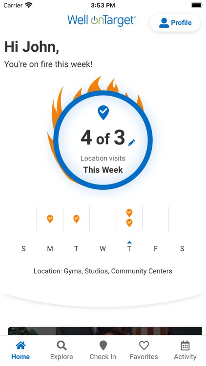 Well onTarget Fitness Program