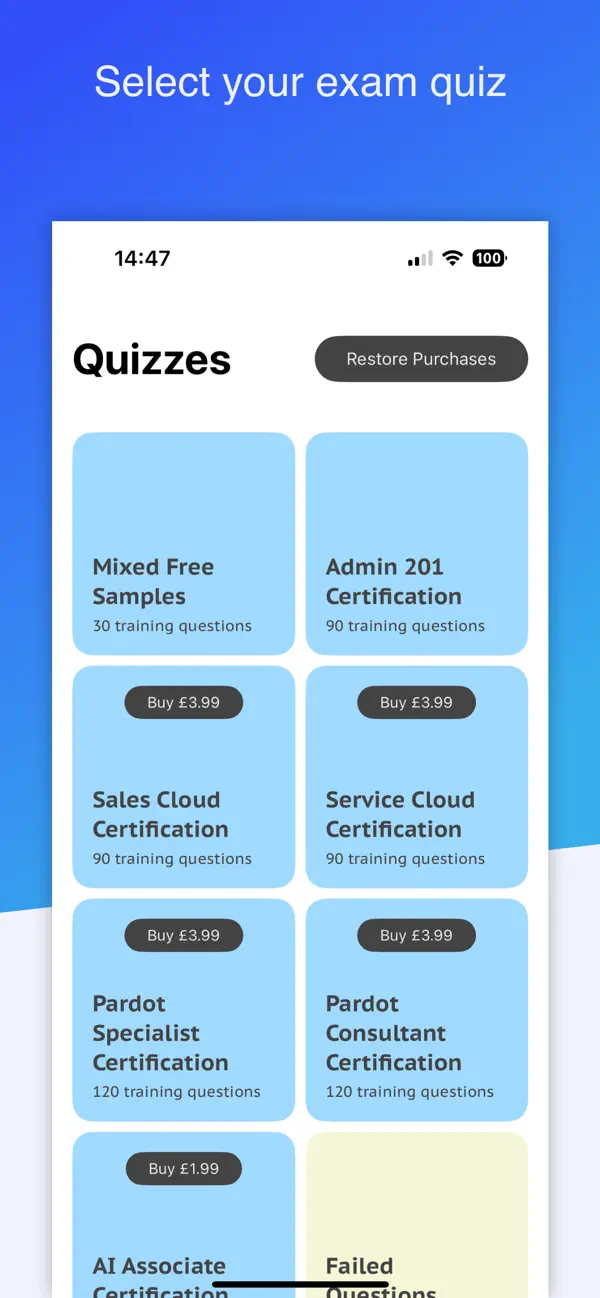 #1. Exam Quizzes For Salesforce (iOS) By: ales olasz