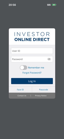 Investor Online Direct app screenshot