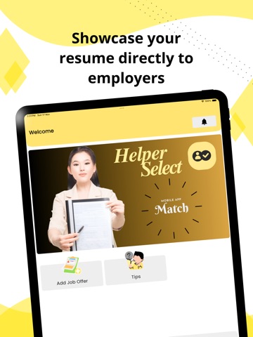 HelperSelect iPad screenshot