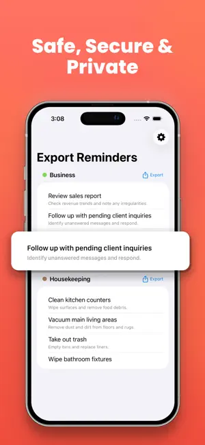 Export Reminders: CSV/PDF/Docx screenshot 3
