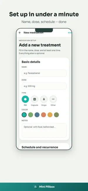 Mini Pillbox: Pill Reminder screenshot 4