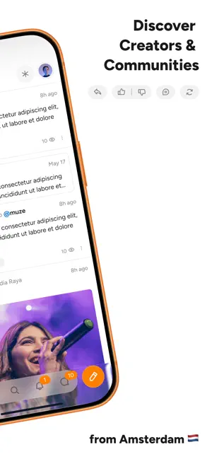 Muze - a new social network screenshot 2