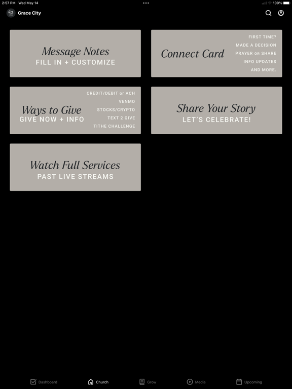 mygracecity iPad screenshot 2 - Education app