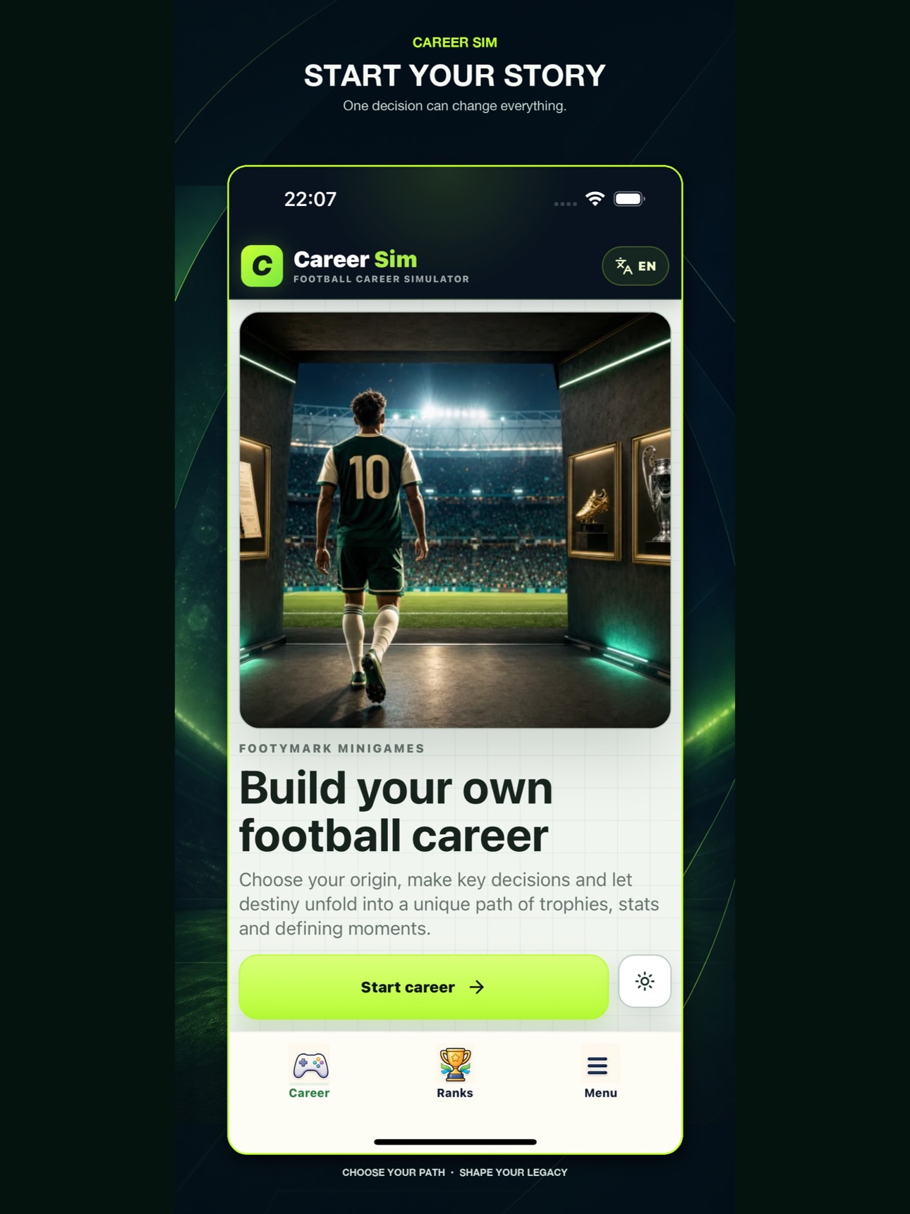 Screenshot 5 of Career Sim - Football Career