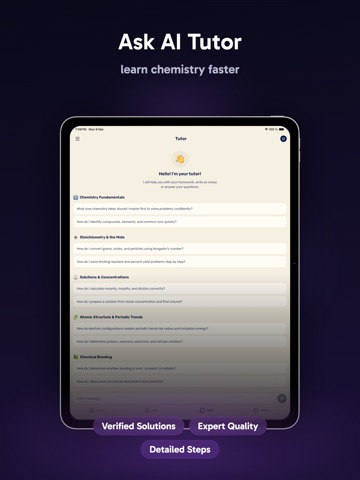 Chemistry Solver AI iPad screenshot