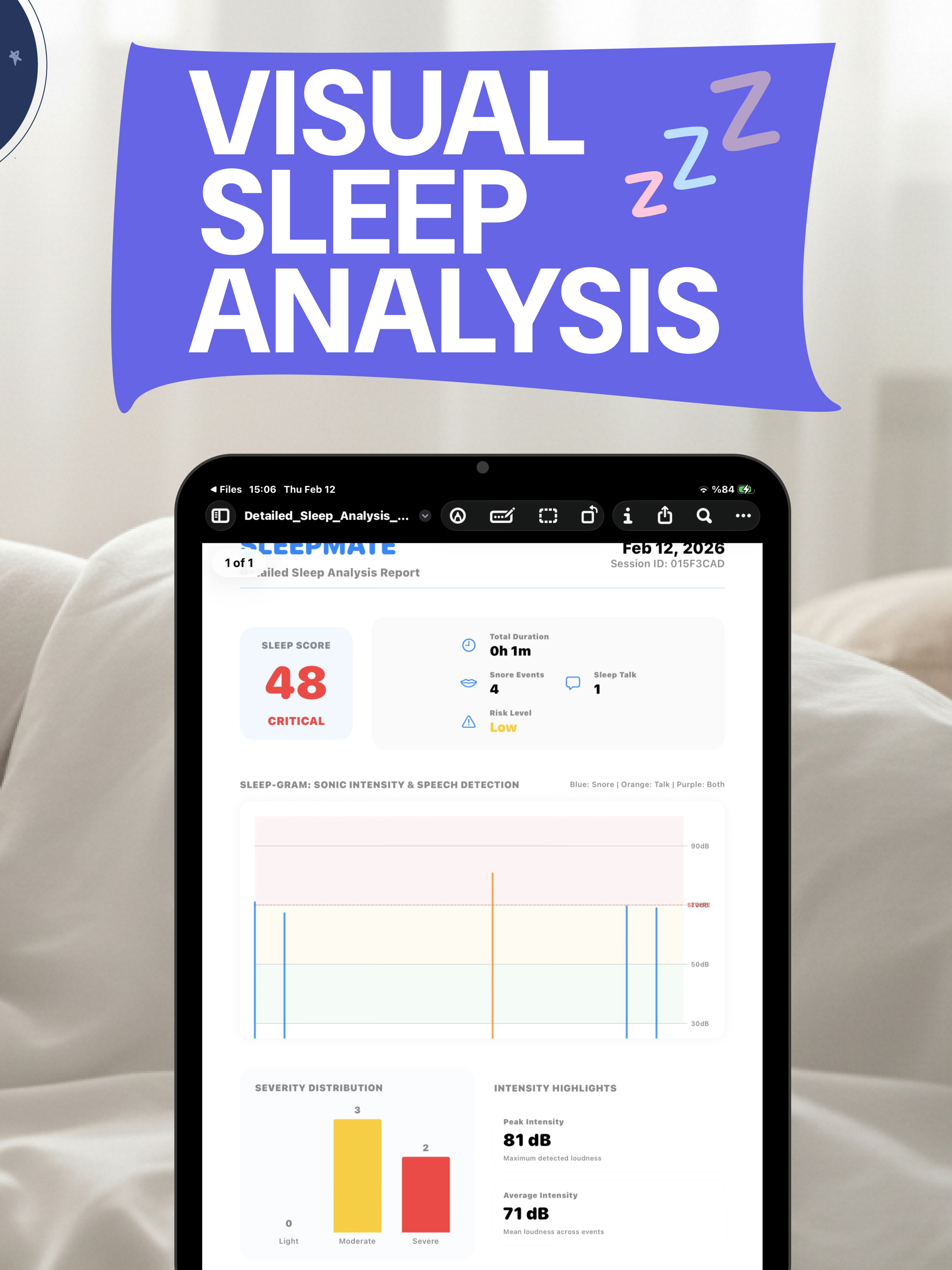SleepMate: Record Your Snoring