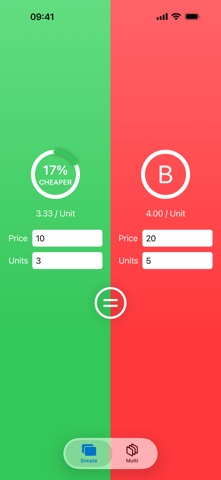 Unit Price Calculator Multi Screenshot 1 of 4