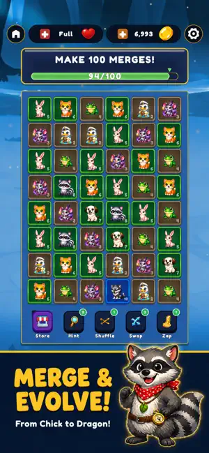 Merge Wild - Animal Evolution screenshot 1