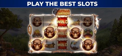 Jackpot Buffalo Slots - Os jogadores podem desfrutar de uma vasta seleção de máquinas de slot, incluindo o tema "Buffalo Valley" com seus símbolos "WILD" característicos.