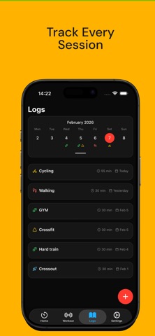 WOD & Interval Timer: Qrep iPhone screenshot