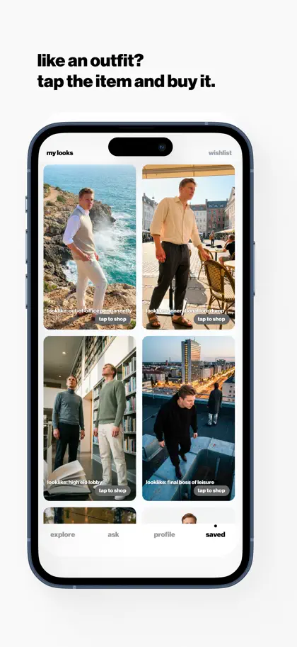 Screenshot 4 von 4 zu looklike: swipe fashion on you