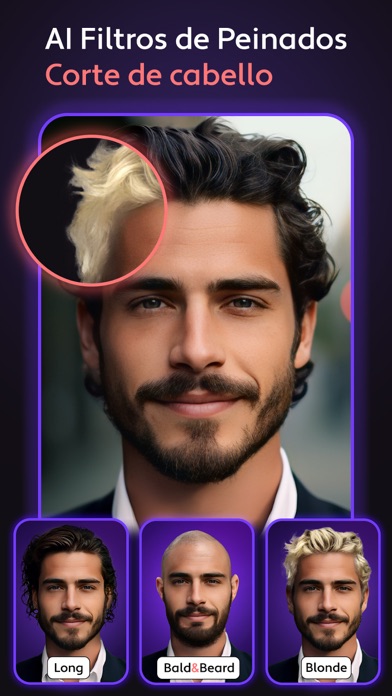 Cosmo: Pelo IA, Editor Cabello screenshot 1