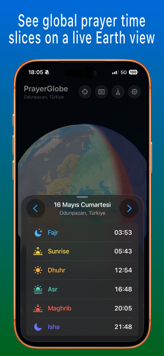 PrayerGlobe - Prayer Time Screenshot 2 of 3