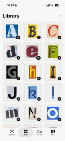 Pluck: Found Typography iPhone screenshot 3