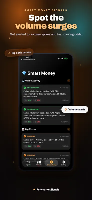 PolymarketSignals screenshot 4 of 4