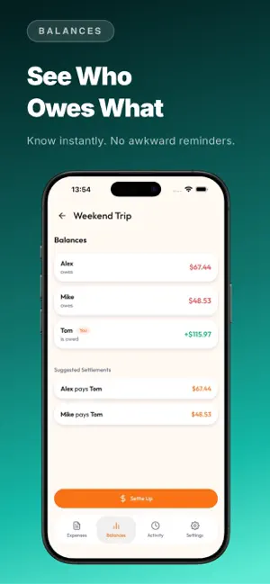 Splitie – Split & Settle Bills screenshot 2