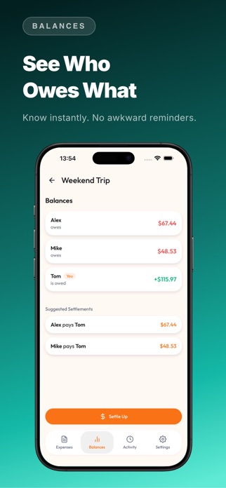 Splitie – Split & Settle Bills Screenshot 2 of 5