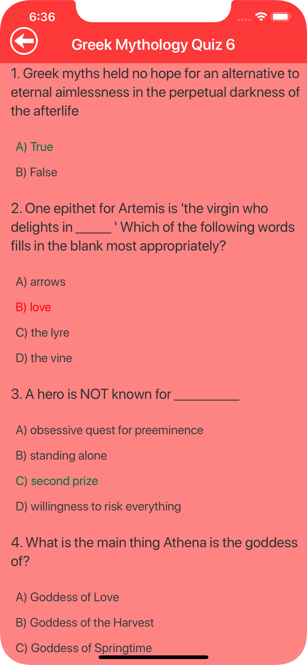 Greek Myths & Gods Trivia screenshot 5