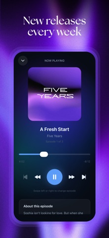 Evara - Fiction Audio Stories iPhone screenshot