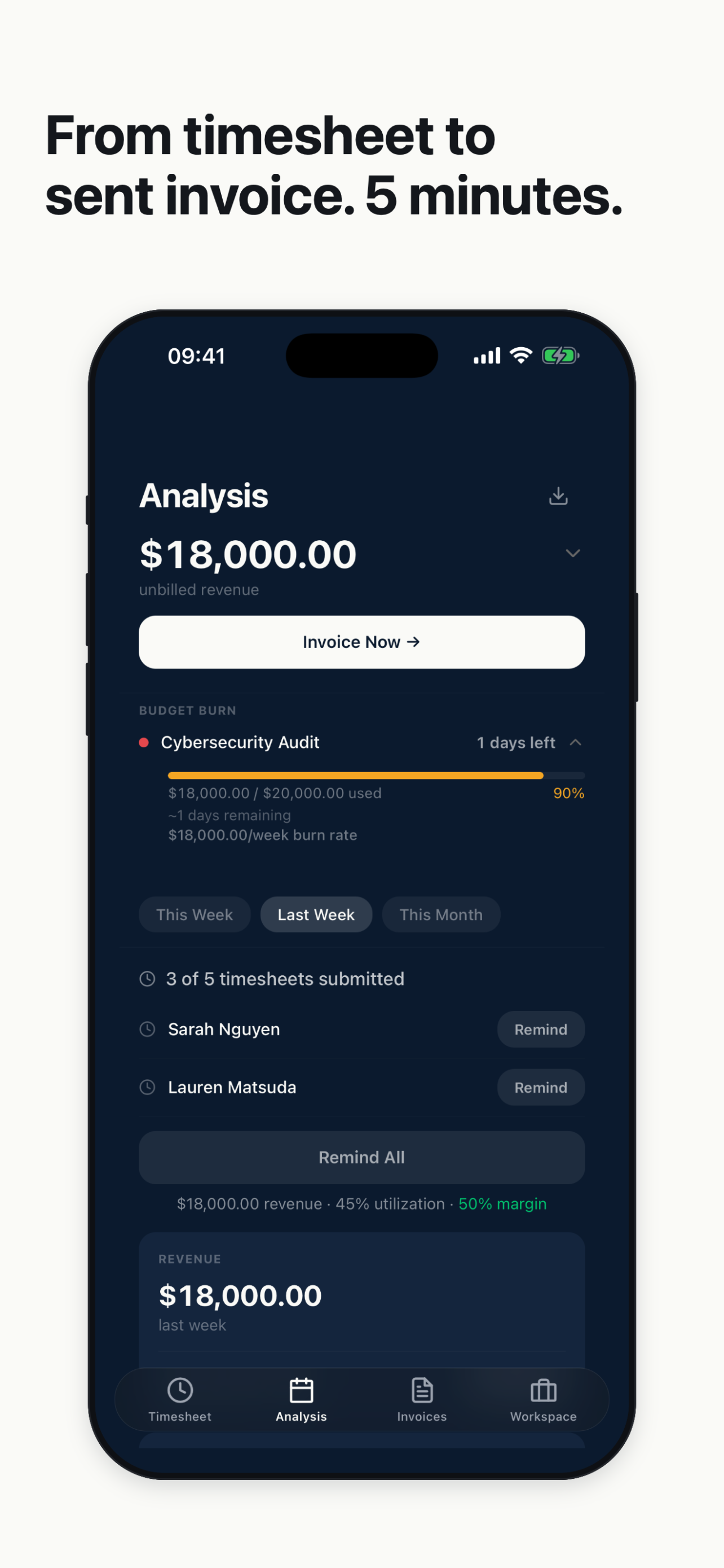 BillHour: Consulting Invoices screenshot 3