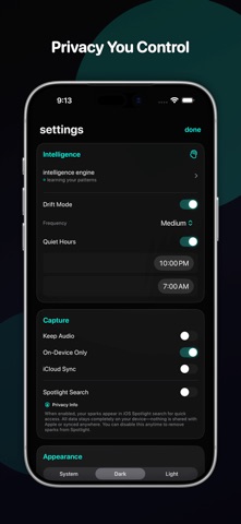 ThoughtTrack: Voice Capture screenshot