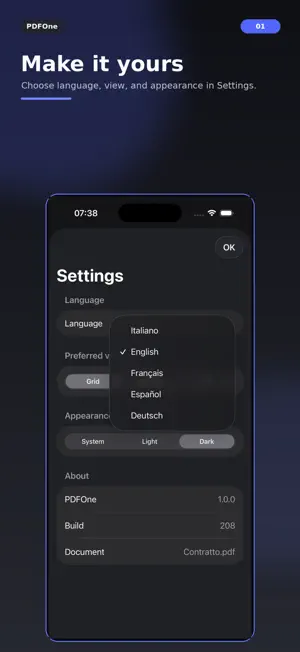 PDFOne screenshot 1