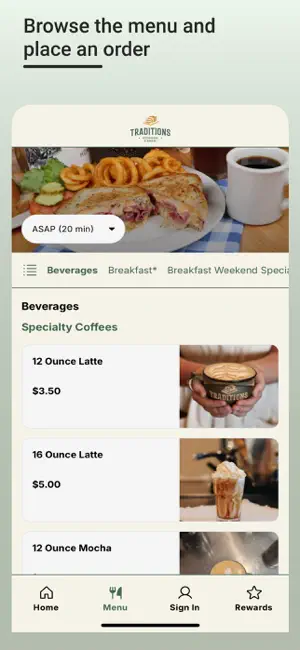 Traditions Restaurant & Bakery screenshot 2