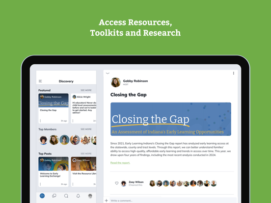 Early Learning Exchange iPad screenshot 5 - Social Networking app