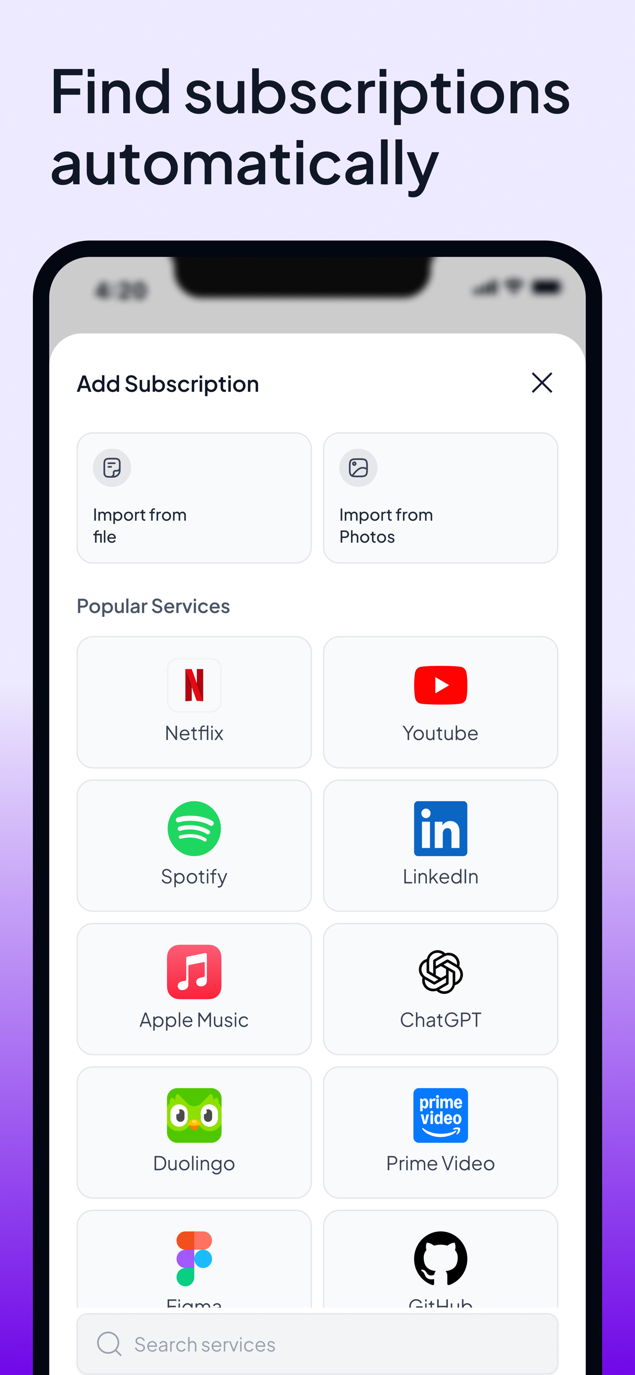 Subtrackr +