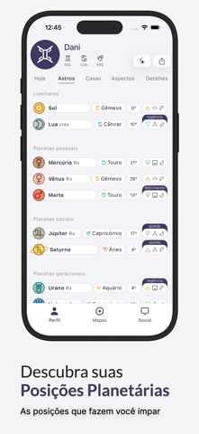 Horos - Mapa Astral iPhone screenshot 2