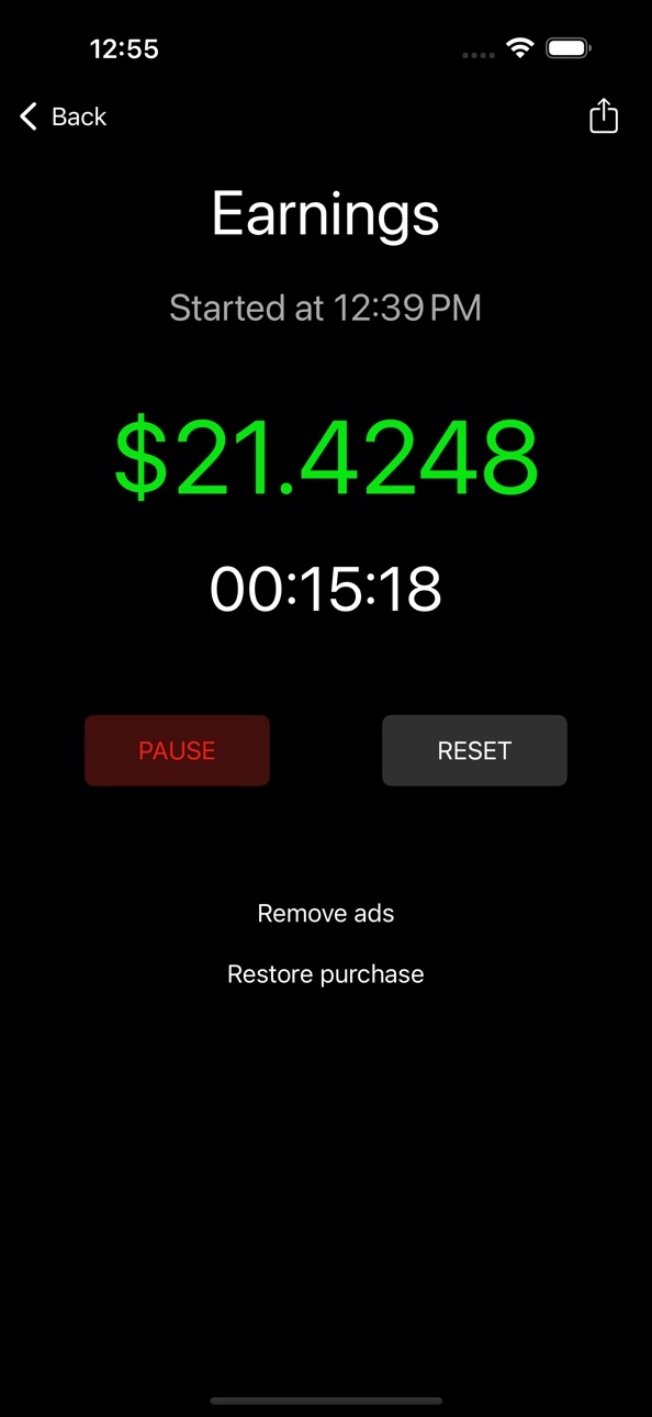 iPhone screenshot
