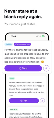 Echo: Ai Reply & Text Writer Screenshot 1 of 4