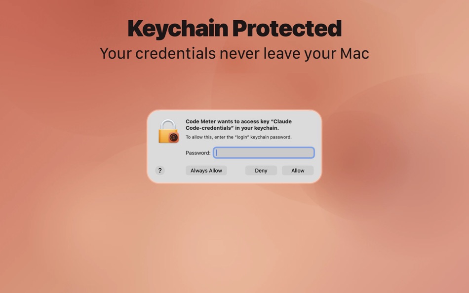 #6. Code Meter: Session Usage Rate (macOS) 게시자: StreetCoding Ltd