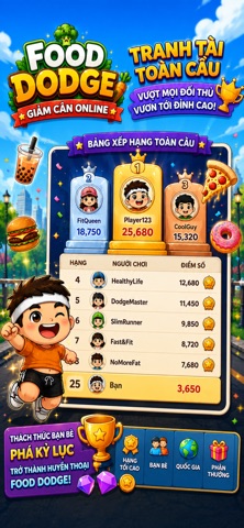 Food Dodge: Giảm Cân Online screenshot 2