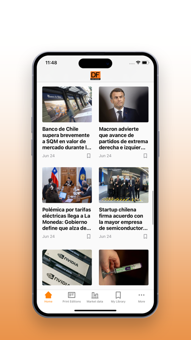 Diario Financiero Screenshot