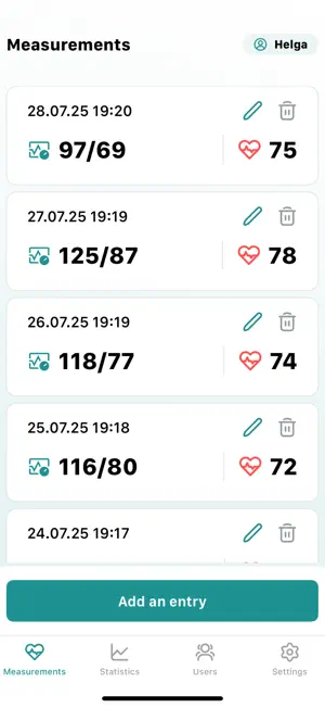 Blood Pressure Log - BPJournal screenshot 4